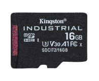 Kingston 16GB microSDHC Industrial Class 10 UHS-I/U3 A1 V30 - 1349722 - zdjęcie 1